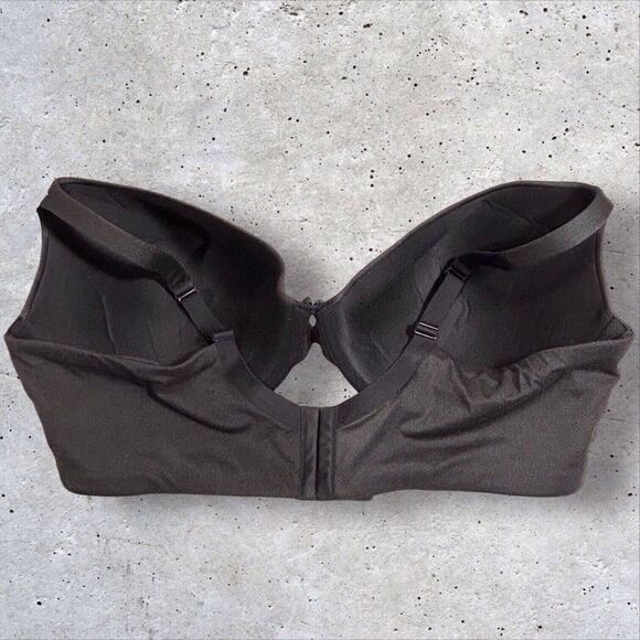 NWT Cacique Intuition Uplift Plunge Bra Underwire Adjustable Straps Black 46DDD - Picture 2 of 9